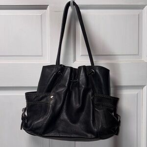 Fossil Black Leather Shoulder Bag